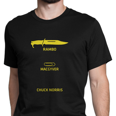 Rambo, mcgyver, chuck norris Rambo, mcgyver, chuck norris